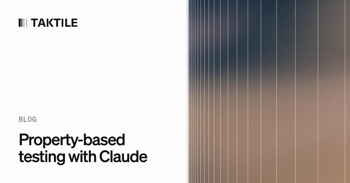 Property-based testing with Claude